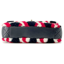 将图像加载到图库查看器中,CHANEL Matelasse ChainShoulder Bag Black/White/Red Mouton Lambskin