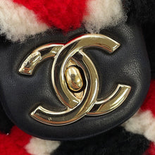 将图像加载到图库查看器中,CHANEL Matelasse ChainShoulder Bag Black/White/Red Mouton Lambskin