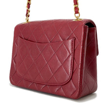 将图像加载到图库查看器中,CHANEL Matelasse ChainShoulder Bag Red Lambskin Size 17