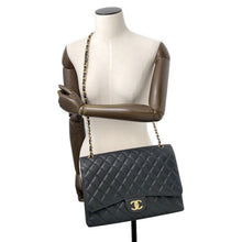 将图像加载到图库查看器中,CHANEL Jumbo Matelasse ChainShoulder Bag BlackA58601 Caviar Leather Size 34