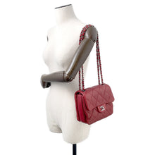 将图像加载到图库查看器中,CHANEL Matelasse ChainShoulder Bag Red Lambskin Size Mini