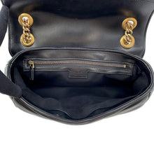 Load image into Gallery viewer, GUCCI GG Marmont Chain Shoulder Bag Black443497 Leather