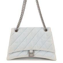 将图像加载到图库查看器中,BALENCIAGA Crash ChainBag Blue716393 Denim Size Medium