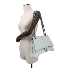 将图像加载到图库查看器中,BALENCIAGA Crash ChainBag Blue716393 Denim Size Medium