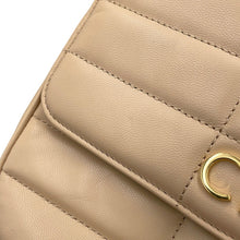 Load image into Gallery viewer, CELINE Mono Chrome Chain Shoulder Bag Beige111273EPZ Leather