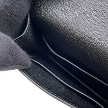将图像加载到图库查看器中,HERMES Roulis Slim Wallet Black Chevre Myzore Goatskin