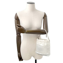 将图像加载到图库查看器中,CHANEL CHANEL22 ChainShoulder Bag White/SilverAS3980 Shiny Calf Leather Size Mini