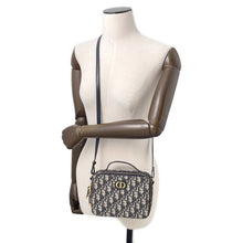 将图像加载到图库查看器中,Dior Oblique 30Montaigne Box Bag Shoulder Bag Beige/NavyS2141UTZQ_M928 Canvas