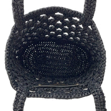 将图像加载到图库查看器中,PRADA Crochet Tote Bag Black1BG494 Straw