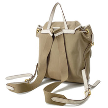 将图像加载到图库查看器中,PRADA Logo Jacquard Backpack Beige1BZ006 Canvas