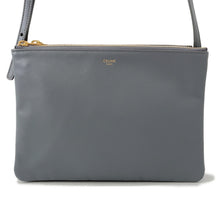 将图像加载到图库查看器中,CELINE Trio Shoulder Bag Gray171453 Leather Size Large