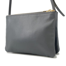 Load image into Gallery viewer, CELINE Trio Shoulder Bag Gray171453 Leather Size Large