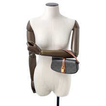 将图像加载到图库查看器中,CELINE Triomphe Tabu SLG 2WAY Clutch Shoulder Bag Tan10I592 PVC Leather