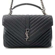 Load image into Gallery viewer, SAINT LAURENT PARIS College 2WAY ChainShoulder Bag Black600278 Leather