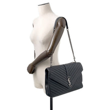 Load image into Gallery viewer, SAINT LAURENT PARIS College 2WAY ChainShoulder Bag Black600278 Leather