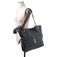 将图像加载到图库查看器中,SAINT LAURENT PARIS Jamie Chain Tote Bag Black809824 Leather