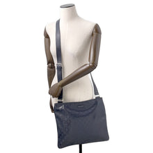 将图像加载到图库查看器中,GUCCI GG Imprime Shoulder Bag Navy201446 PVC Leather