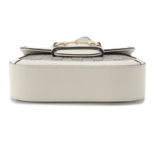 将图像加载到图库查看器中,GUCCI GG Supreme Horsebit Shoulder Bag Beige/Ivory658574 PVC Leather