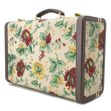 Load image into Gallery viewer, GUCCI Flora Double G Trunk Beige/Multicolor722179 Canvas Leather Size Medium
