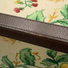 将图像加载到图库查看器中,GUCCI Flora Double G Trunk Beige/Multicolor722179 Canvas Leather Size Medium