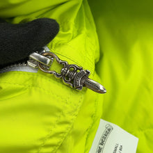Load image into Gallery viewer, CHROME HEARTS STIFF CH Plus Cropped Down Jacket Size XS Neon Yellow Polyester100%