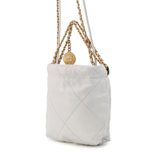 Load image into Gallery viewer, CHANEL CHANEL22 ChainShoulder Bag WhiteAS3980 Shiny Calf Leather Size Mini