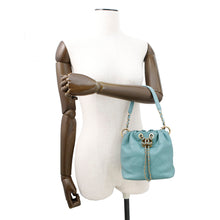 将图像加载到图库查看器中,CHANEL Matelasse Drawstring 2WAY ChainShoulder Bag PowderBlue Lambskin