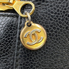 将图像加载到图库查看器中,CHANEL Top handle 2-way vanity bag BlackA07061 Caviar Leather