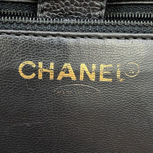 Load image into Gallery viewer, CHANEL Top handle 2-way vanity bag BlackA07061 Caviar Leather