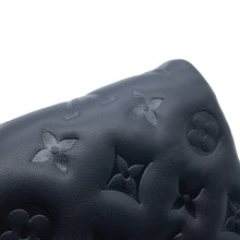 将图像加载到图库查看器中,LOUIS VUITTON Pochette・Coussin NoirM82116 Monogram Embossed Lamb Leather