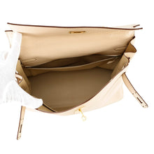 将图像加载到图库查看器中,HERMES Kelly Retourne Parchement Togo Leather Size 35