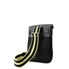 将图像加载到图库查看器中,HERMES Akkad Black/New Lime Toile Officier Swift Leather Size PM