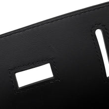 将图像加载到图库查看器中,HERMES Akkad Black/New Lime Toile Officier Swift Leather Size PM