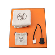 将图像加载到图库查看器中,HERMES Akkad Black/New Lime Toile Officier Swift Leather Size PM