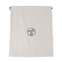 将图像加载到图库查看器中,HERMES Sack Aline Blue Indigo/Gold Toile Chevrons Barenia Leather Size MM