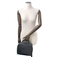 将图像加载到图库查看器中,CHANEL CC Logo 2WAY Vanity Bag BlackA07061 Caviar Leather