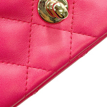 Load image into Gallery viewer, CHANEL Matelasse Single Flap ChainShoulder PinkA35200 Lambskin Size 17
