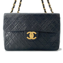 Load image into Gallery viewer, CHANEL Matelasse Single Flap ChainShoulder BlackA04412 Lambskin Size 33