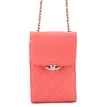 Load image into Gallery viewer, CHANEL Matelasse phone case Pink Leather