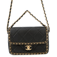 Load image into Gallery viewer, CHANEL Matelasse Flap Shoulder BlackAS5089 Lambskin