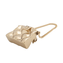 Load image into Gallery viewer, CHANEL Matelasse bag motif brooch Champagne Gold Metal