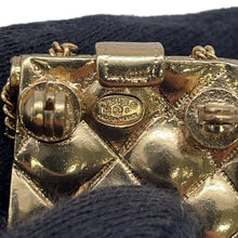 Load image into Gallery viewer, CHANEL Matelasse bag motif brooch Champagne Gold Metal