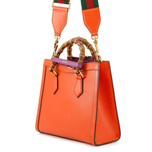 将图像加载到图库查看器中,GUCCI Diana 2WAYBag Orange/Beige702721 Leather Size Small