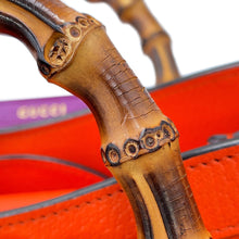 将图像加载到图库查看器中,GUCCI Diana 2WAYBag Orange/Beige702721 Leather Size Small