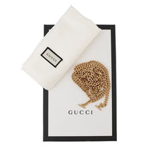 Load image into Gallery viewer, GUCCI Horsebit 1955 Chain Wallet Beige/White621888 PVC/Leather