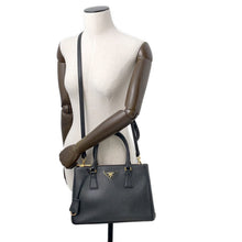 Load image into Gallery viewer, PRADA Galleria 2WAYBag Black1BA863 Saffiano LeatherLeather