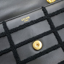将图像加载到图库查看器中,CELINE Mono Chrome Chainshoulder Black111273FCK.38NO Leather pile