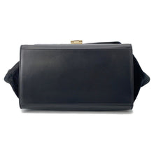 将图像加载到图库查看器中,CELINE Trapeze Black Crocodile Embossed Leather Leather Suede