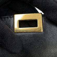 将图像加载到图库查看器中,CELINE Trapeze Black Crocodile Embossed Leather Leather Suede
