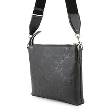 将图像加载到图库查看器中,GUCCI Jumbo GG Cross Body Bag Black696009 Leather Size Medium